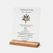 OES賞 アクリルサイン (傾斜)