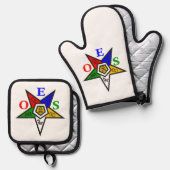 OES 鍋つかみ&鍋敷きセット (正面/裏面)