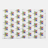 OES Eastern Star Sister Masonic Freemasonry キッチンタオル (横)