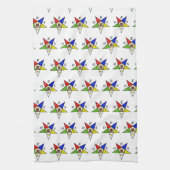 OES Eastern Star Sister Masonic Freemasonry キッチンタオル (縦)