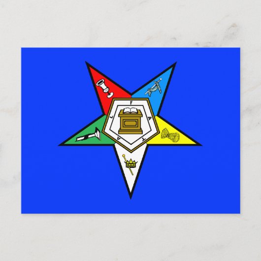 OES Order of the Easter Star Postcard ポストカード (正面)