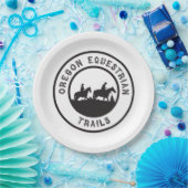 OETのロゴの紙皿 ペーパープレート (パーティー)