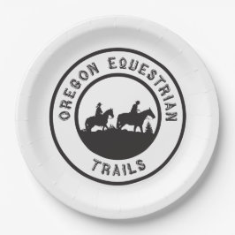 OETのロゴの紙皿 ペーパープレート