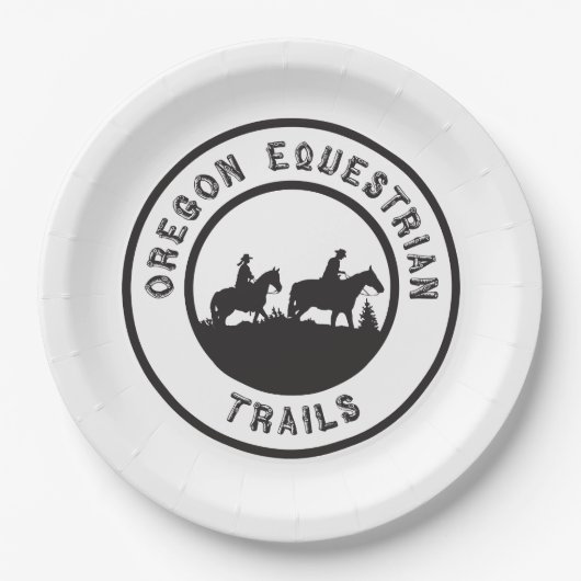 OETのロゴの紙皿 ペーパープレート (正面)