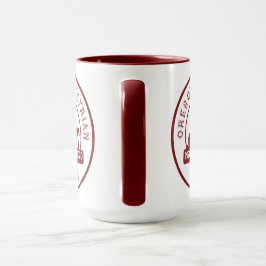 OET Mug、50年ロゴMaroon、ホワイト マグカップ