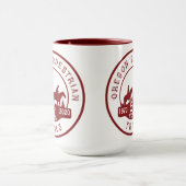 OET Mug、50年ロゴMaroon、ホワイト マグカップ (中央)