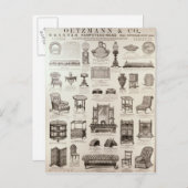 Oetzmann & Coの広告 ポストカード (正面/裏面)