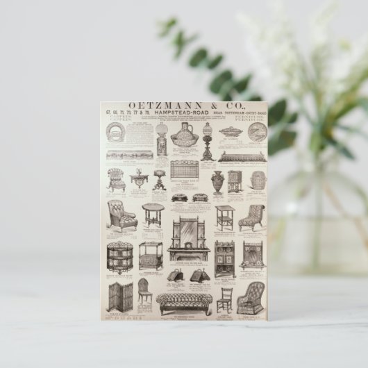 Oetzmann & Coの広告 ポストカード (スタンド正面)