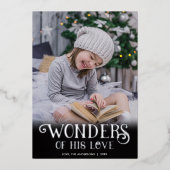 Of 疑問に思 His Love Silver foil black one photos 箔シーズンカード (正面)