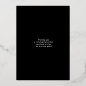 Of 疑問に思 His Love Silver foil black one photos 箔シーズンカード (裏面)