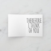 OF 考える YOU COFFEE CATグリーティングカード シーズンカード (内部)