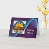 OF 考え YOU -インディアンコレクション – サンライズ カード (黄色い花)