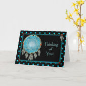 OF 考え YOU -先住民DREAMCATCHER カード (黄色い花)