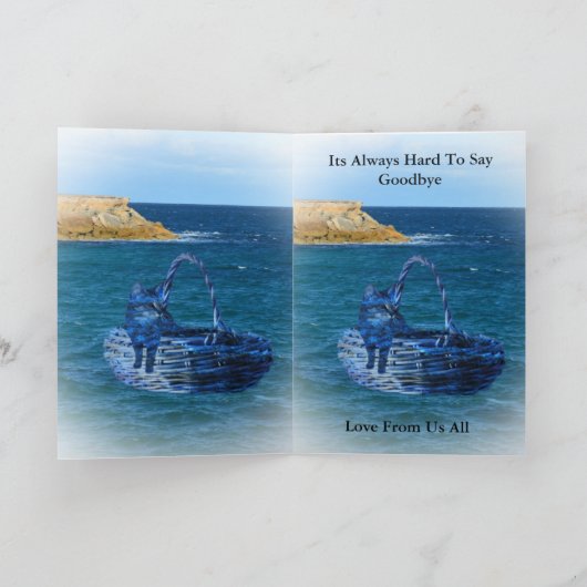 Of 考え You Cat Sea Adventure Greeting Card カード (内部)