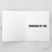 OF 考え YOU GORILLA BIG GREETING CARD カード (内部)