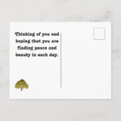 Of 考え You White Egretフォト勇気付けられる ポストカード (裏面)