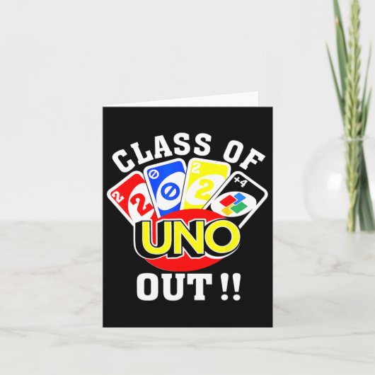 Of 2024 Uno Out Senior 2024卒業先生Stu カード (正面)