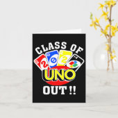 Of 2024 Uno Out Senior 2024卒業先生Stu カード (黄色い花)