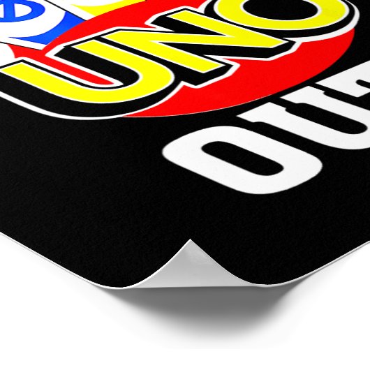 Of 2024 Uno Out Senior 2024卒業先生Stu ポスター (角)