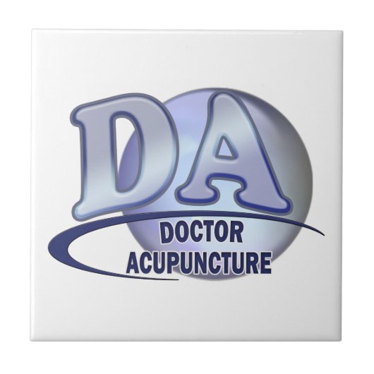 OF ACUPUNCTURE DAの略称のロゴの博士 タイル (正面)