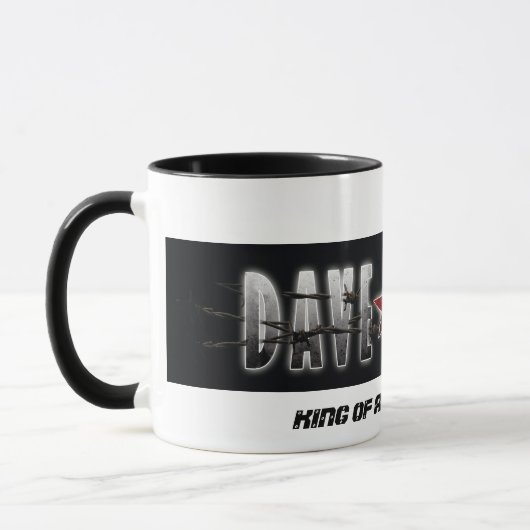 OF ALL BADASSESデーブエバンズ王のコーヒー・マグ マグカップ (左)