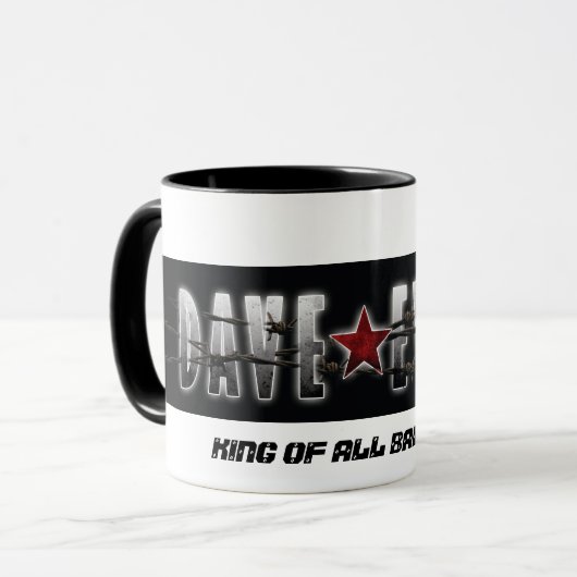OF ALL BADASSESデーブエバンズ王のコーヒー・マグ マグカップ (正面左)