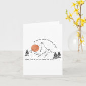 Of All The Paths You Take In Life Forest Hiking An カード (黄色い花)