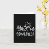 Of All The Paths You Take In Life Forest Hiking An カード (黄色い花)