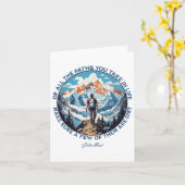 Of All The Paths You Take In Life Hiking John Muir カード (黄色い花)