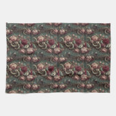 Of Bone & Gothic -つる植物ビクトリアン キッチンタオル (横)