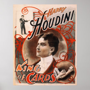 Of CardsハリーHoudini王 ポスター