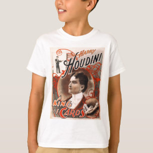 Of CardsハリーHoudini王 Tシャツ