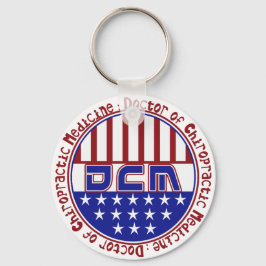 OF CHIROPRACTIC MEDICINE愛国心が強いDCMの博士 キーホルダー