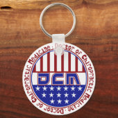 OF CHIROPRACTIC MEDICINE愛国心が強いDCMの博士 キーホルダー (正面)