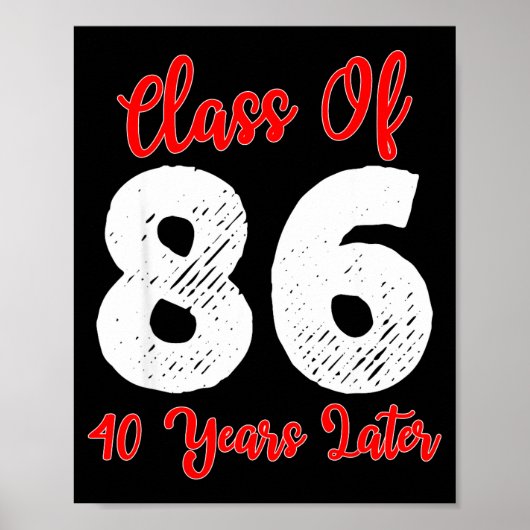 Of Class 1986 40th Reunion High ポスター (正面)