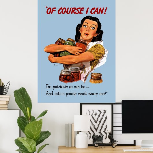 Of Course I Can Poster ポスター (ホームオフィス)