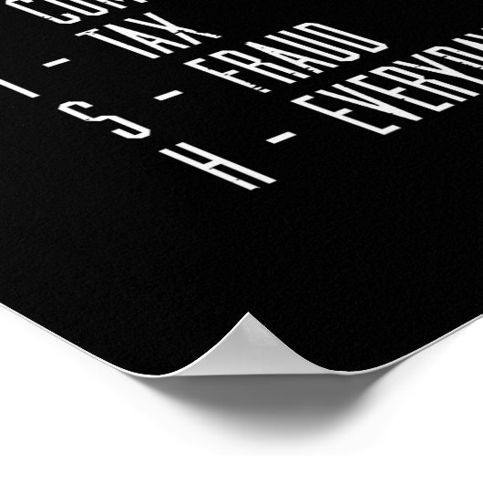 Of Course I Fish Commit Tax Fraud Funny Fishing Me ポスター (角)