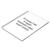 Of Course I Talk to Myself ノートブック (左側)