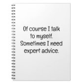 Of Course I Talk to Myself ノートブック (正面)