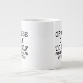 Of Course I Talk to Myself Funny Coffee Mug ジャンボコーヒーマグカップ (正面)