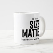 Of Course SIZE MATTERS Jumbo Coffee Mug ジャンボコーヒーマグカップ (正面右)