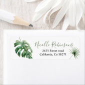 of direction Monstera tropical ラベル (インサイチュ)