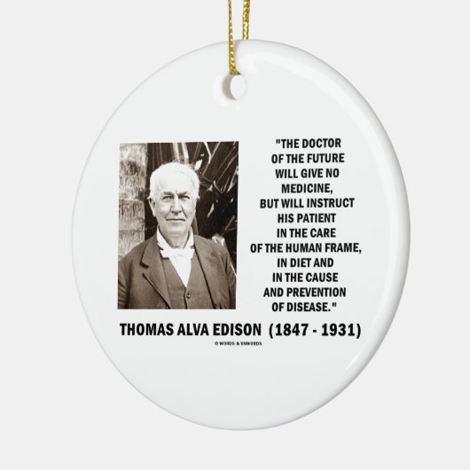 Of Future Give博士薬の防止無し セラミックオーナメント (左)