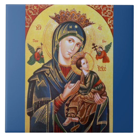 OF PERPETUAL HELP ICON私達の女性 タイル (正面)