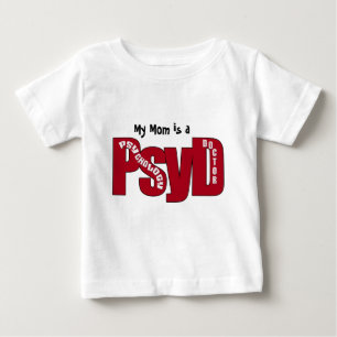 OF PSYCHOLOGY BOLD PsyDの大きく赤い博士 ベビーTシャツ