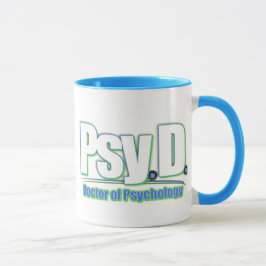 OF PSYCHOLOGY PsyD LOGO2の博士 マグカップ