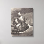 Of Pyrate Galleys Warping Down, Ingelow キャンバスプリント (正面)