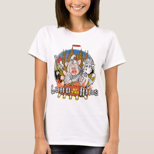OF RIBS BBQ主 Tシャツ (正面)