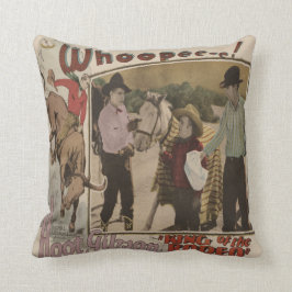 Of Rodeoヴィンテージ西部王の映画のポスター クッション