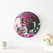 OF SEASHELLSの真珠母、タツノオトシゴ女性 ラージ壁時計 (ホーム)